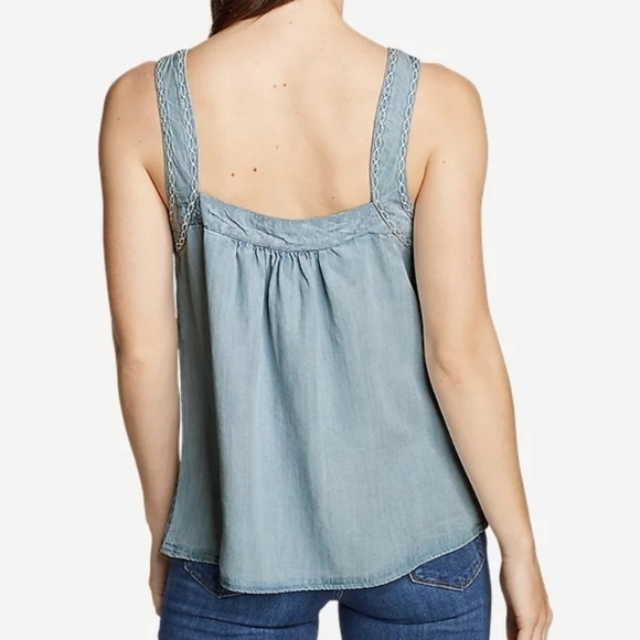 Eddie Bauer Women's 2X Squared Neck Sleeveless Top NWT - Picture 2 of 7